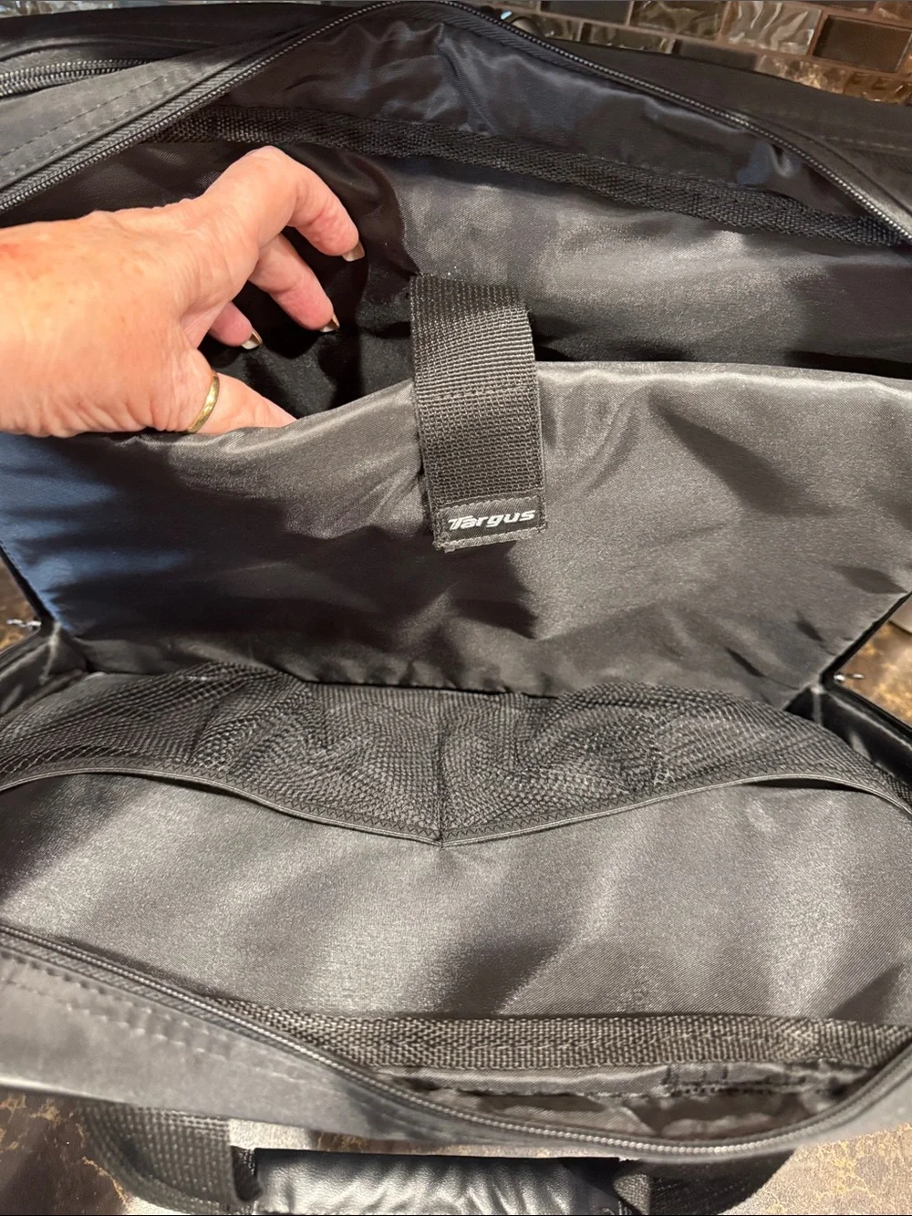 Targus 15.6” CityLite Briefcase for HP Black Business Laptop Front Organizer